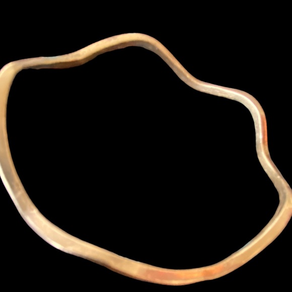 The Shapes of Things: 5 Vintage Sterling Silver Geometric Shaped Bangles - Picture 5 of 15